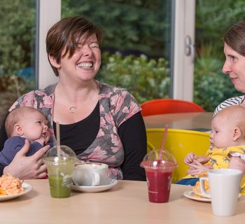 Mums and babies at CafeLife in the LifeCare Centre, Stockbridge, Edinburgh